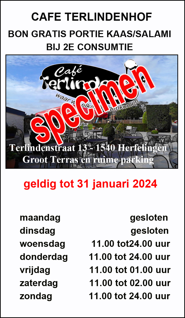 2023 voordeel TERLINDENHOF specimen