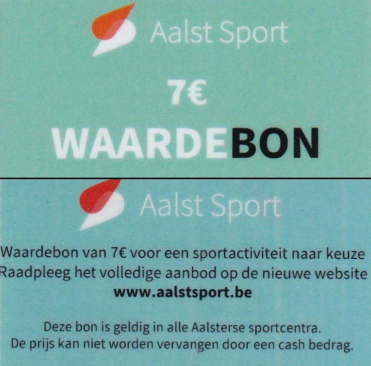 aalst waardebon 7 euro